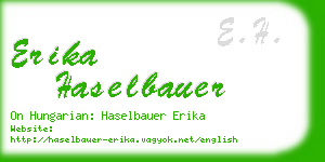 erika haselbauer business card